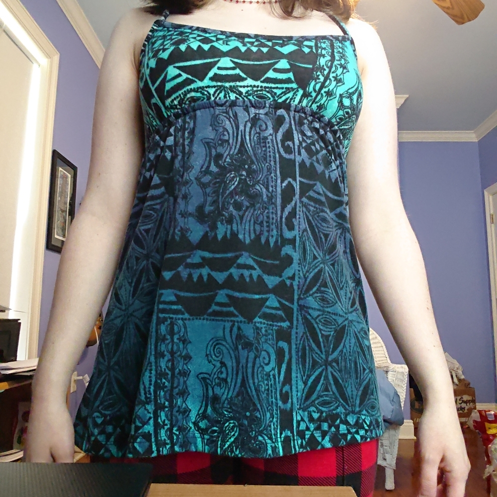 deLiA*s Aztec print tank top